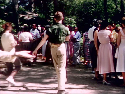 1956 ; Meher Center, Myrtle Beach, SC. 1956 ; Peter Saul & Bunty Kelly on the Center. The images were captured by Anthony Zois from a film by Sufism Reoriented.