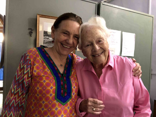 Ella with the Meherabad nurse - Meaghan Wyld
