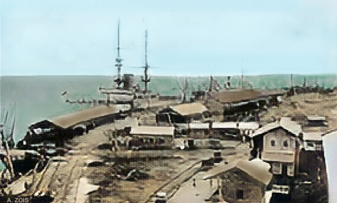 Keamari Wharf, Karachi Port. 1900