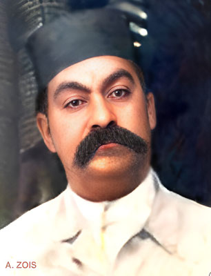 RUSTOM "MASAJI"  IRANI. Image rendition by Anthony Zois.