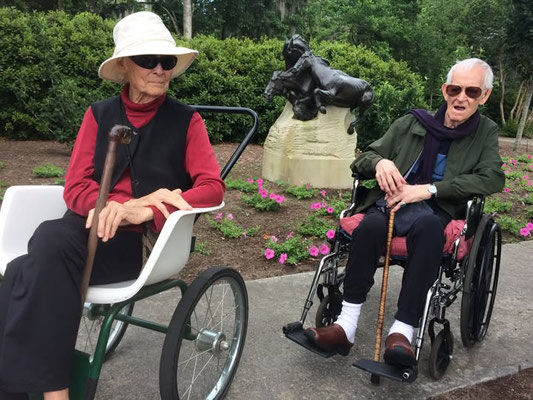 Ambika with Tex Hightower at Brookgreen Gardens