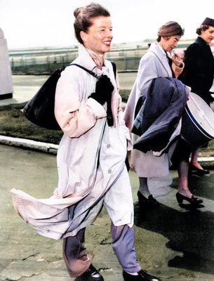 Kathreen Hepburn. Image colourized by Anthony Zois.