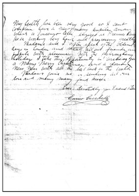 Enrico Cecchetti letter to Margaret Craske - 1925 ; page 2