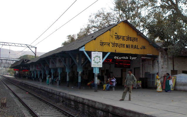 Neral Railway Station - platform.