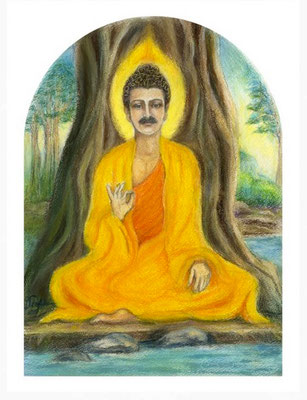 Depiction of Buddha by Teri Adams