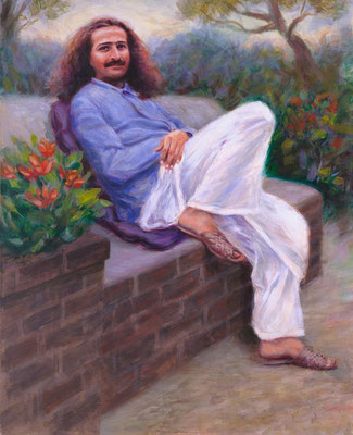 1991 -#23  ; In the Garden - Oil - 64"x52" - Courtesy of Arthur Trupp gifted to Peter Piazza