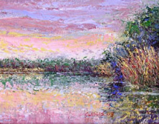 2003-6 ; Long Lake Morning - Oil - 8"x10" 