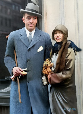 ELLIOT & ELIZABETH HOLT. Image rendition by Anthony Zois.