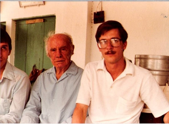Francis with Peter Booth.