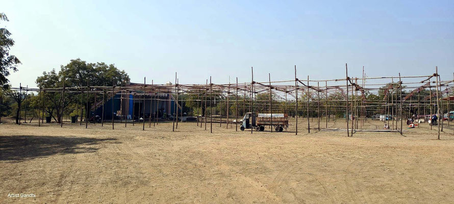 55th Amartithi set-up - photo courtesy of N. Gandhi