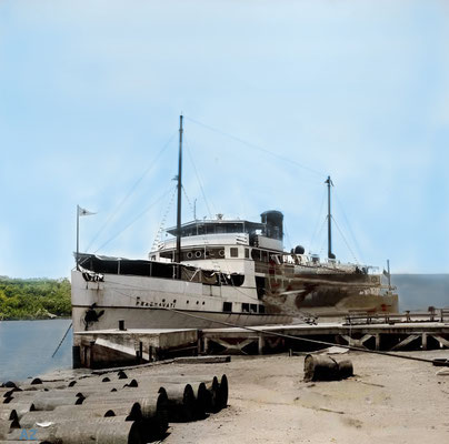 1930s - Steamer travelling between Marmagao, Panjim and Bombay.