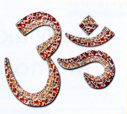 OM symbol represents the Hindu faiths : Image courtesy of Glow Int. magazine - Spring 2020