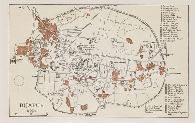 Map of Bijapur