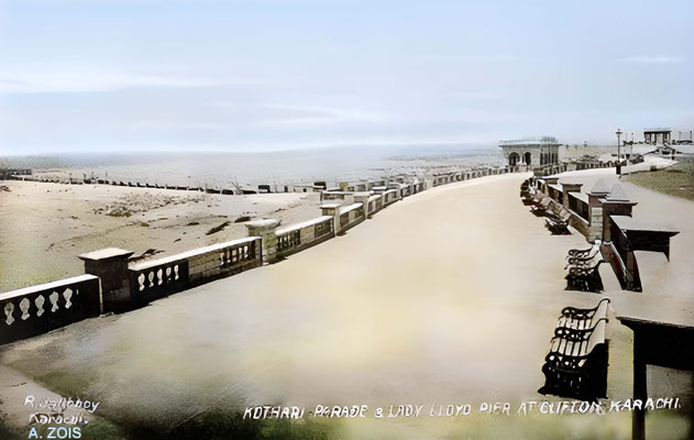 Kothare Parade, Clifton, Karachi. Image rendition by Anthony Zois.