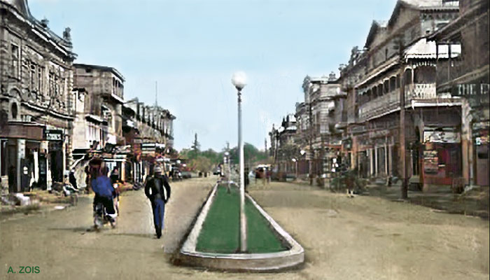 Jinnah Road 1920s. Image rendition by Anthony Zois.
