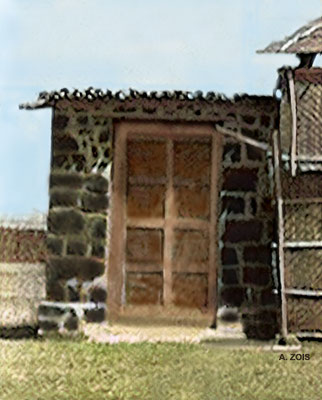 CRYPT ROOM DOOR. Image rendition by Anthony Zois.