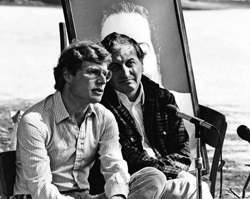 (l-r) Charles Haynes with Lyn Ott. Photo taken by Frank Bloise