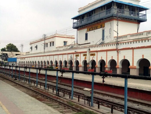 Bhatinda ( now Bathinda ) railway station platform & building, India