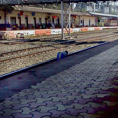 Chinchwad Railway Station, Poona ( Pune ), India.