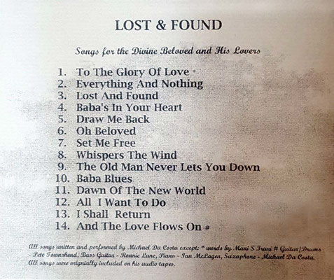 CD - back cover