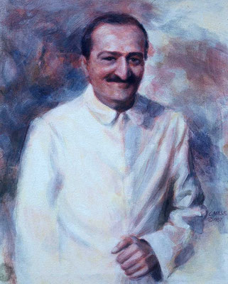 1987 -#12 ; Mehera's Baba - 24"x20" - Located at AMBT-Meherazad, India