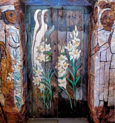 Feb. 2021 - Inside view - Helen Dahm's painted doors