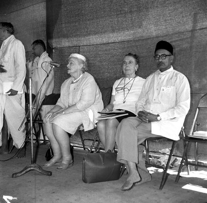 (L-R ) Elizabeth Patterson, Kitty Davy & Dr. Deshmukh. Image courtesy of MN Publications