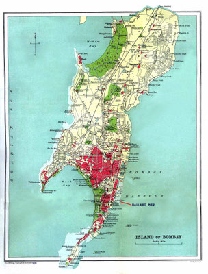 Island of Bomabay, 1909.