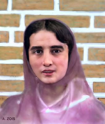 Dina Karani ( later Talati ). Image rendition by Anthony Zois.