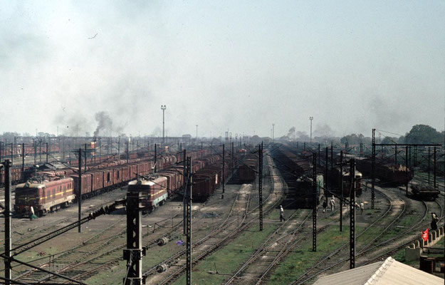 Mughalsarai Station rail yard