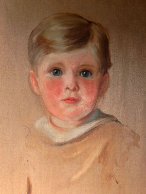 Young boy with blue eyes