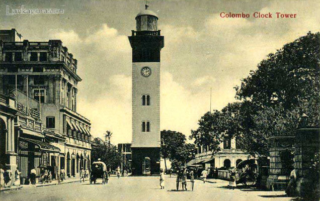 1910s-Lighthouse clock-tower-Colombo