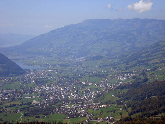 the view from the Fallenfluh towards Schwyz - Courtesy of Felix Schmid