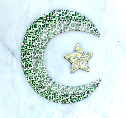 Crescent Moon & Star symbol represents the Islamic faiths