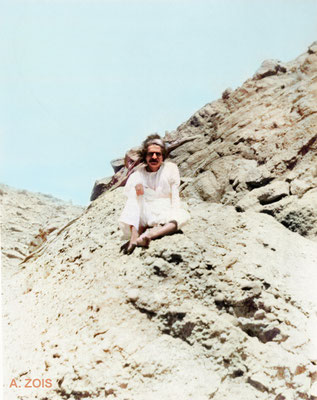 21st June 1923, Urak Mountains, near Quetta, Br. India ( now Pakistan ).  Photo taken by Sohrab J. Irani ( Rusi's brother ). Image rendition by Anthony Zois.