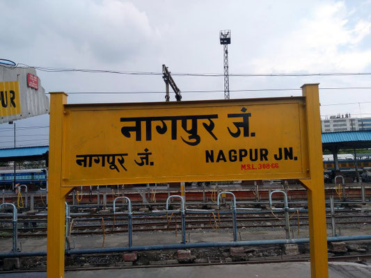 Nagpur's Railway Station sign