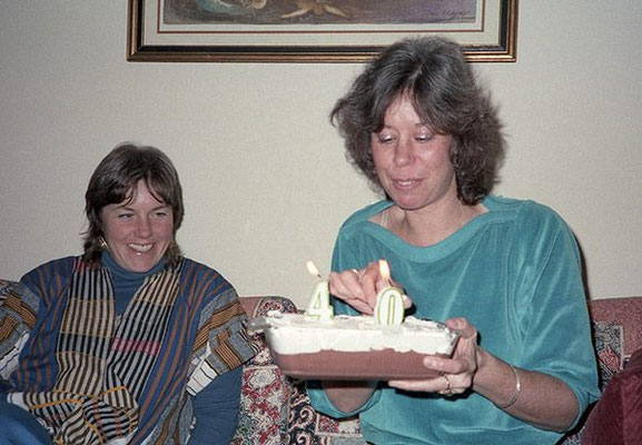 2016 : Cindy Lowe at Lois's birthday. Courtesy of Anne Elizabeth Giles.