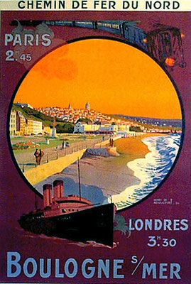 Boulogne tourist poster 1930s