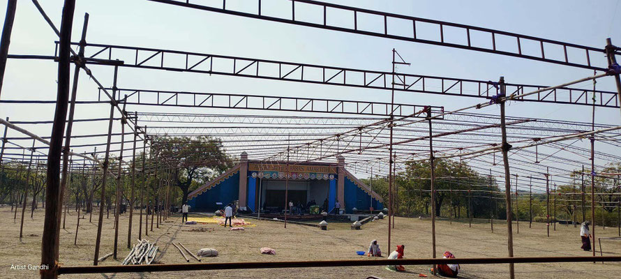 55th Amartithi set-up - photo courtesy of N. Gandhi