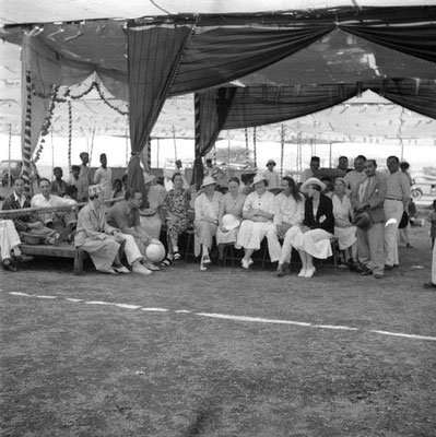 MSI Collection ;1937 - Nasik, India - Margaret is seated in the middle without a hat