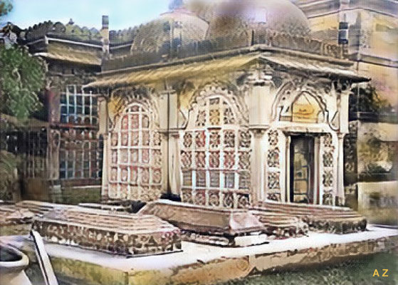 Tomb of Sultan Ahmed, Ahemedabad. Image rendition by Anthony Zois.