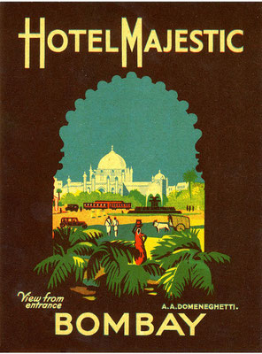 Majestic Hotel, Bombay, India poster