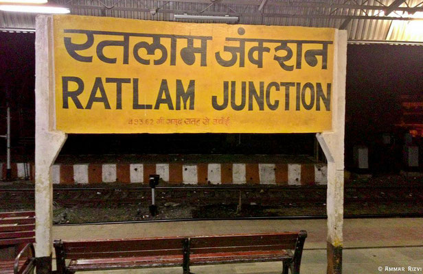 Ratlam Railway Station sign