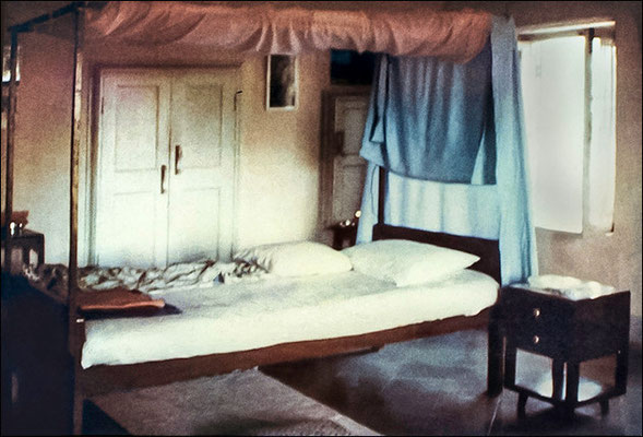Meher Baba's bedroom, early days of February 1969 - photo by Don Stevens,courtesy of Martin Cook