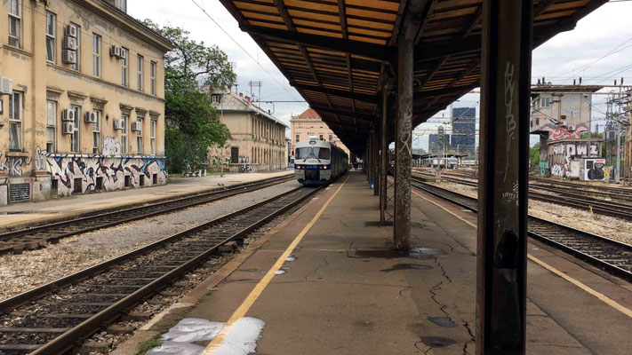 Zagreb Glavni kolodvor or Zagreb main station platform