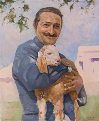 Baba and Alwar goat