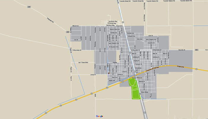 The red marker shows the location of the "Perfect Man Shrine"