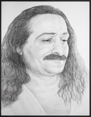 Pencil drawing of Meher Baba, 1930's