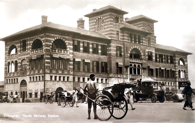 Photo was taken prior to the Fe. 1932 bombing of the station by the Japanese forces.