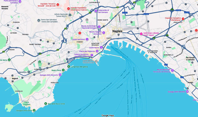 Naples map